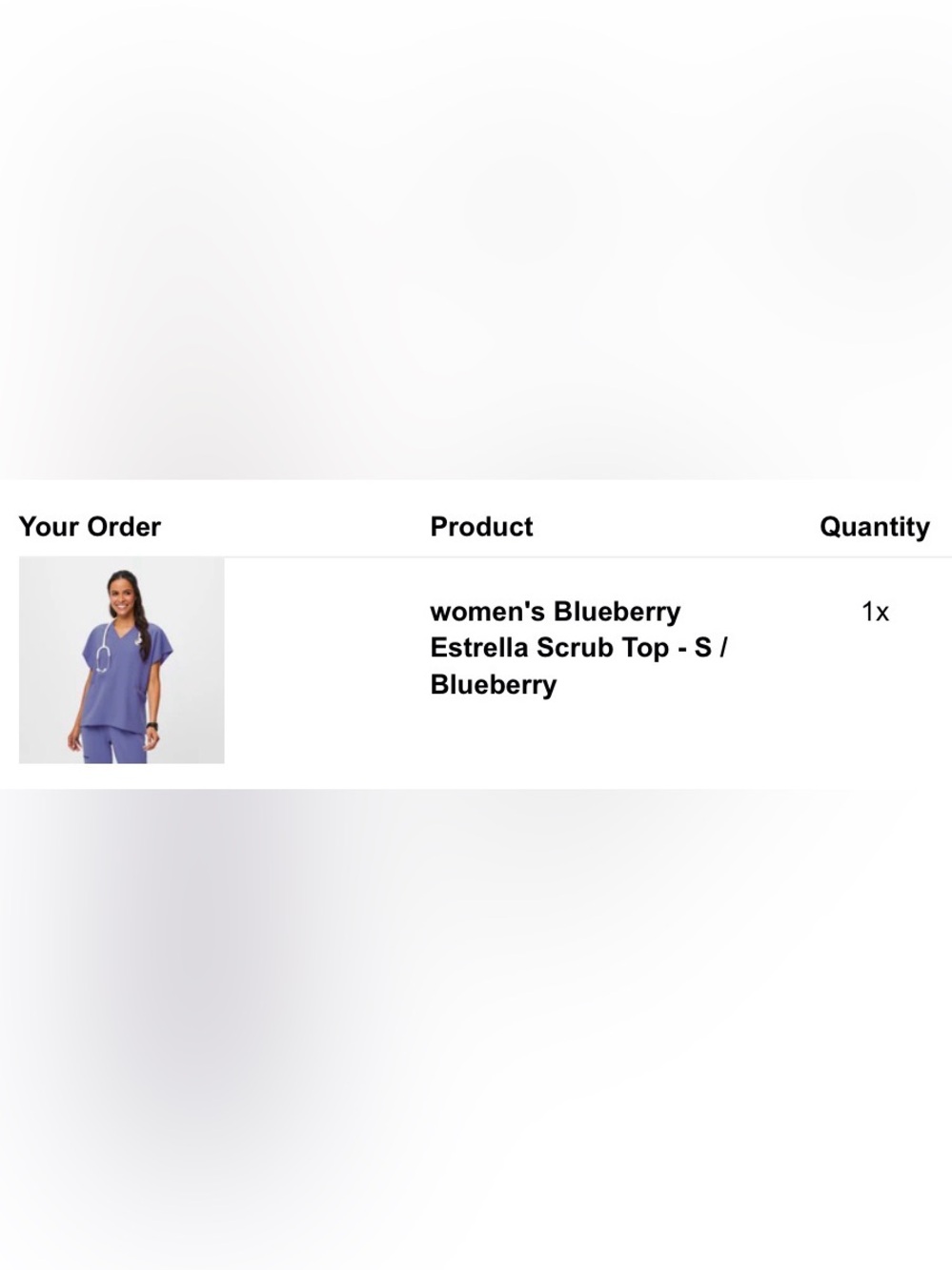 Figs Blueberry Estrella Scrub Top (size S) - Picture 2 of 2